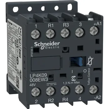 Stykač Schneider Electric LP4K09008EW3 TeSys K stykač - 4P (2 NO + 2 NC) - AC-1 440 V 20 A - 48 V DC cívka