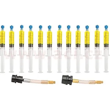 fluorescenční látka (R134a, 1234yf) 7.5 ml, s adaptéry (sada 12 ks)