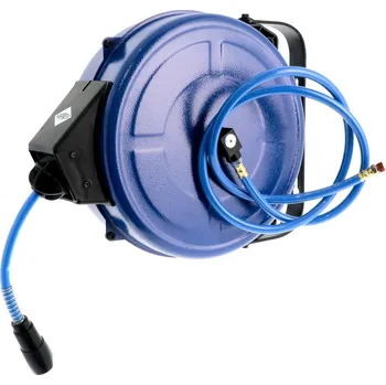 Příslušenství ke kompresoru Tlaková hadice ke kompresoru na samonavíjecím bubnu PU 15 bar 15 m 1/4" 12 x 8 mm, Airpress 4650815