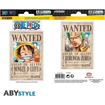 samolepka One Piece samolepky - Wanted Luffy a Zorro