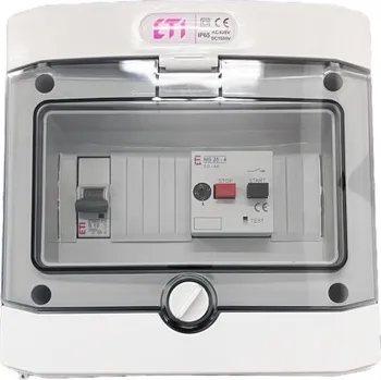 Relé Vybavený rozvaděč pro plovákové a digitální tlakové spínače 1,1-1,5kW IP65 ETI TPS-ECH-MS4-CEC 004483611