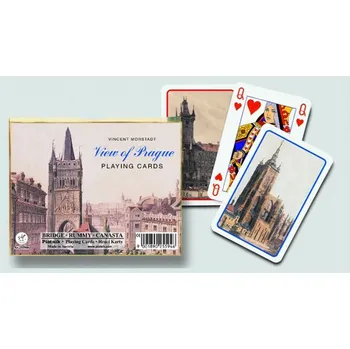 Společenská hra Piatnik Kanasta - PRAHA (V. Morstadt)