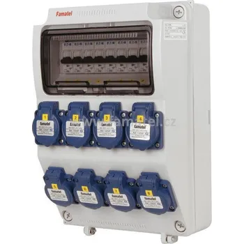 Rozvaděč Famatel v1107-6kA - ZSF80000000.0 /3958 Zás.skříň IP54 jištěná bez chrániče