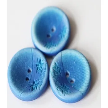 Knoflík 75082 Knoflík 1935/23/35 modrá azura - Modrá, 22 mm