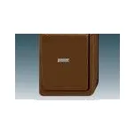 ABB 3553-02922 H Spínač dvojpólový IP 44 s čirým průzorem, se signalizační doutnavkou, hnědá