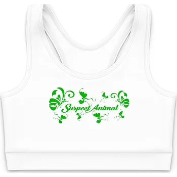 Dívčí funkční top ALIEN bílá Bamboo Ultra - Zelená / 150