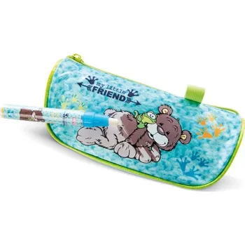 Penál NICI penál plyšový Magic Medvídek