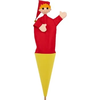 plyšák Kašpárek 54 cm 3v1, kornoutový maňásek