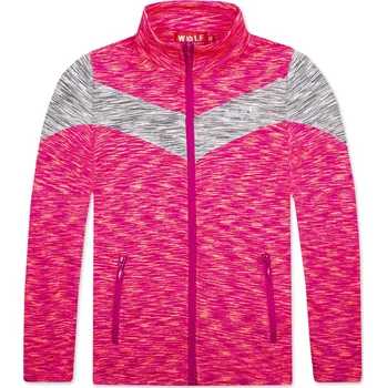 Dívčí mikina Dívčí funkční mikina - Wolf M2441, růžová Barva: Růžová, Velikost: 128