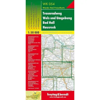 WK 054 Traunradweg - Wels a okolí - Bad Hall - Hausruck 1:50 000 / turistická mapa