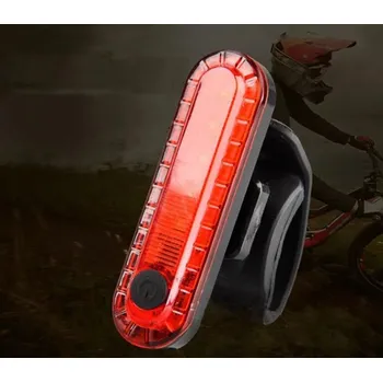 Cyklosvítilna Zadní nabíjecí světlo na kolo HT95 - červená zadní dobíjecí LED svítilna na kolo, nabíjení z USB