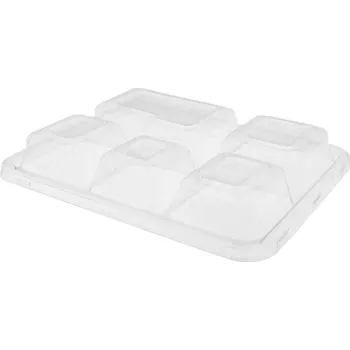 Jednorázové nádobí Garcia de Pou Víko na box PET 270/220/36mm 50ks