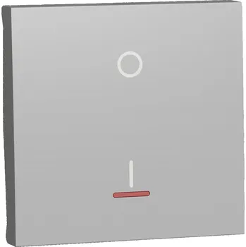 vypínač Schneider Electric NU326230S Unica - Spínač dvojpólový se signalizační kontrolkou řazení 2Ss, 16A, Aluminium