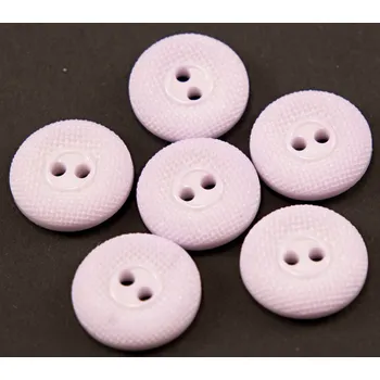 Knoflík Dírkový knoflík - světle fialová - průměr 2 cm