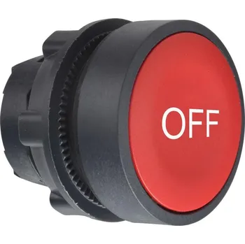 Stykač Schneider Electric ZB5AA435 Ovládací hlavice stiskací se symbolem, lícující - rudá