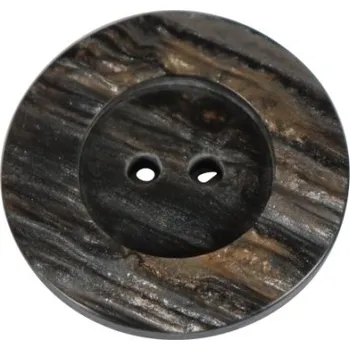 Knoflík Knoflík dámský DILL 427/48 KABÁT ŠEDOHNĚDÝ MELÍR PLASTOVÝ - Šedohnědý melír, 30 mm