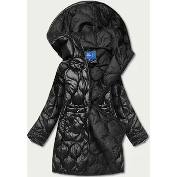 Černá dámská bunda s ozdobným prošíváním (AG1-J9086) odstíny černé XXL (44)