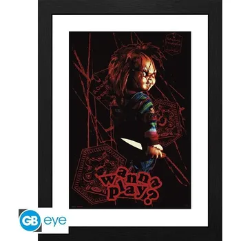 Plakát Chucky Zarámovaný plakát - Wanna play