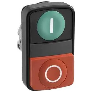 Stykač Schneider Electric ZB4BL73417 Ovládací hlavice dvoutlačítková,černá obruba