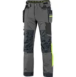 CXS Kalhoty NAOS pánské, šedo-černé, HV žluté doplňky, vel. 46