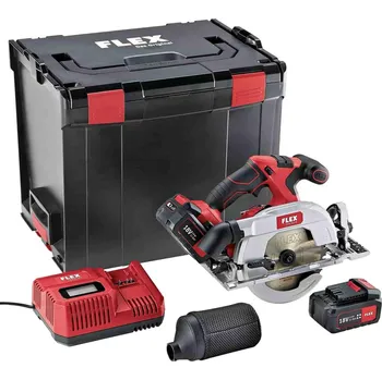 Okružní pila FLEX Aku-kotoučová pila se zápustným krytem 18,0 V - CS 62 18.0-EC C Varianta: Set, Vybavení: 2 x aku a 1 x nabíječka, Přepravní obal: přepravní kufr L-BOXX