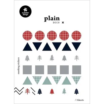 Blok Samolepicí značky zimní motivy - 3 archy