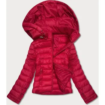 Dámská bunda Červená dámská prošívaná bunda pro přechodné období (23M9001-275) odstíny červené S (36)