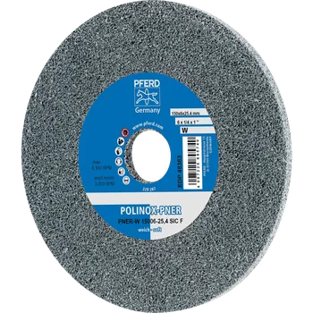 Brusný kotouč Pferd 44691631 | Brusný kotouč PNER-W 150x6x25,4 mm, měkký, SiC jemné, POLINOX
