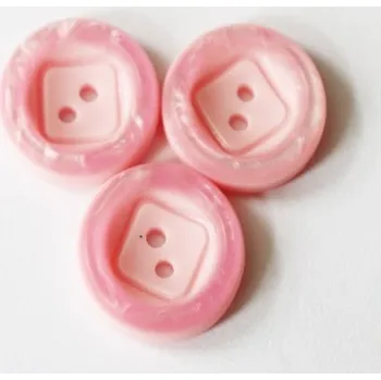 Knoflík Knoflík růžový 6823/32 - Růžová, 20 mm