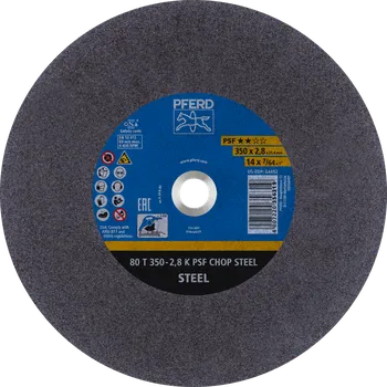 Řezný kotouč Pferd 66323574 | Řezný kotouč 350 x 2,8 x 25,4 mm, PSF CHOP STEEL, rovný