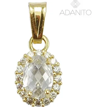 Přívěsek Zlatý přívěsek se zirkony