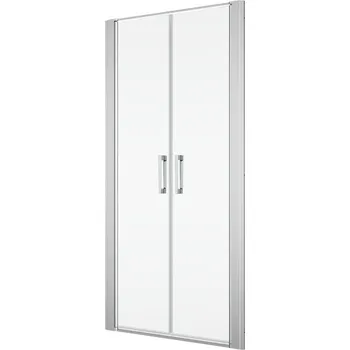 Ronal Bathrooms (Sanswiss) Dvoukřídlé dveře Ronal Divera 900 x 2000 mm, aluchrom/sklo čiré