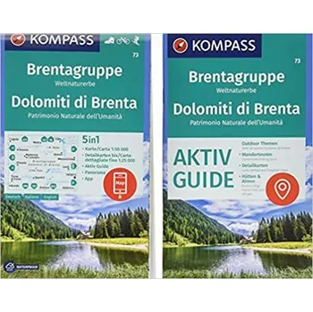 Brentagruppe, Dolomiti di Brenta 1:50 000 / turistická mapa KOMPASS 73