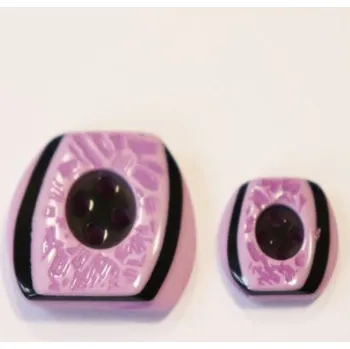 Knoflík Knoflík FIALOVOČERNÝ 218/36 - Fialová, 14m