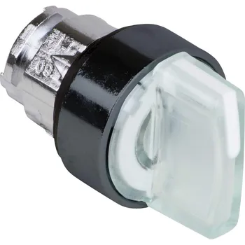 vypínač Schneider Electric ZB5AK1813 Ovládací hlavice otočná prosvět., 3 p.s návrat. zprava do stř. - bílá