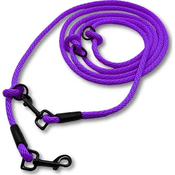 Vodítko pro psa PafDog® Přepínací nastavitelné vodítko 8mm, 11 délek, fialové DÉLKA VODÍTKA: 1.5 metru
