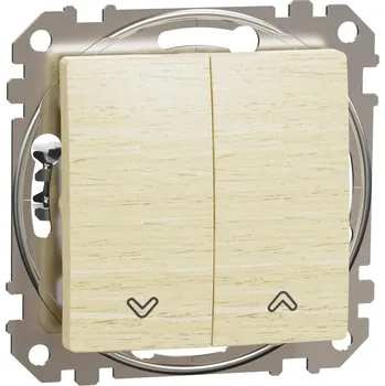 vypínač Schneider Electric SDD180114 Sedna D/E - Tlačítkový ovládač žaluzií, Bříza - SKLADEM 9 ks