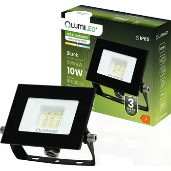 Reflektor LED ZUNA2 10W 900lm 4000K IP65 Černý LUMILED