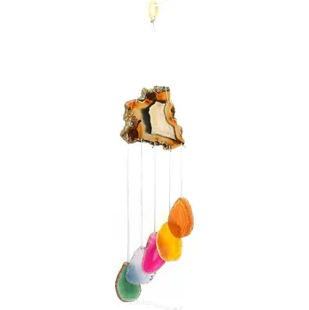 Achát zvonkohra plátky - barevná 244g