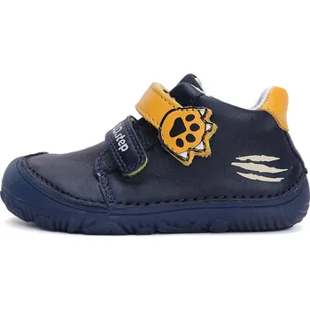 Chlapecké tenisky D.D.step dětské kožené barefoot tenisky S073-42135 modré Velikost: 25