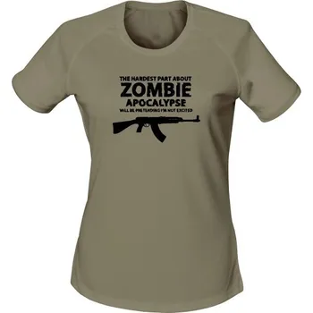 Dámské funkční tričko Zombie Apocalypse vz. 58 / CZ 858 Tactical - olivová