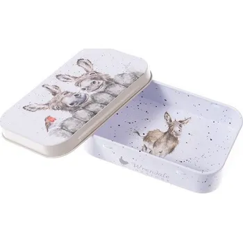 Svačinový box Plechová krabička na drobnosti "Hee Haw" Wrendale Designs - oslík