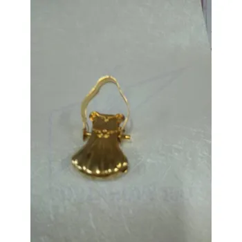 Žabka k záclonovým tyčím zlatá kovová - Posledních 17 ks - Ukončena výroba (Žabička na kroužky zlatá,Žabka velká kov.zlatá)