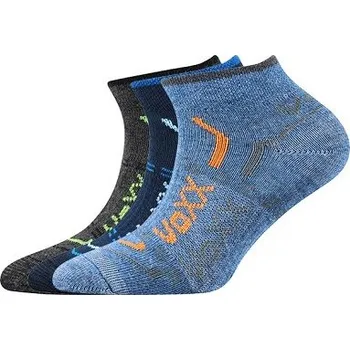 Dívčí oblečení VoXX Boma Lonka Litex+Dětské ponožky VoXX REXÍK 01 - balení 3 páry v barevném mixu, Dětské ponožky VoXX REXÍK 01 - balení 3 páry v barevném mixu, VoXX, 113640 20-22 (30-34) mix A/kluk