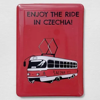 Dekorativní magnet Magnet Šalina červená