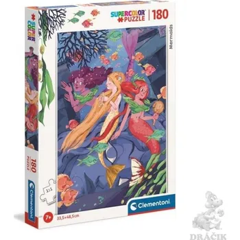 Puzzle Clementoni Puzzle - Malá mořská víla, 180 dílků