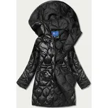 Černá dámská bunda s ozdobným prošíváním (AG1-J9086) odstíny černé L (40)