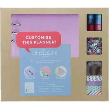 Výtvarná sada Filofax Kreativní sada Clipbook A5 - pastelová fialová