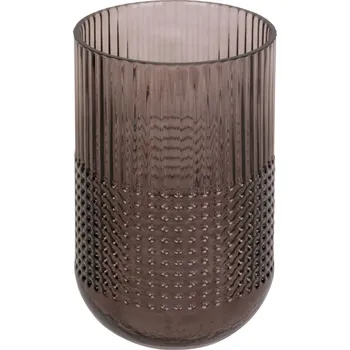 Váza Váza Attract sklo 20cm čokoládově hnědá Present Time (Barva-čokoládově hnědá, sklo)