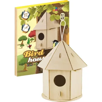 3D puzzle NiXiM Dřevěné 3D puzzle - Ptačí budka